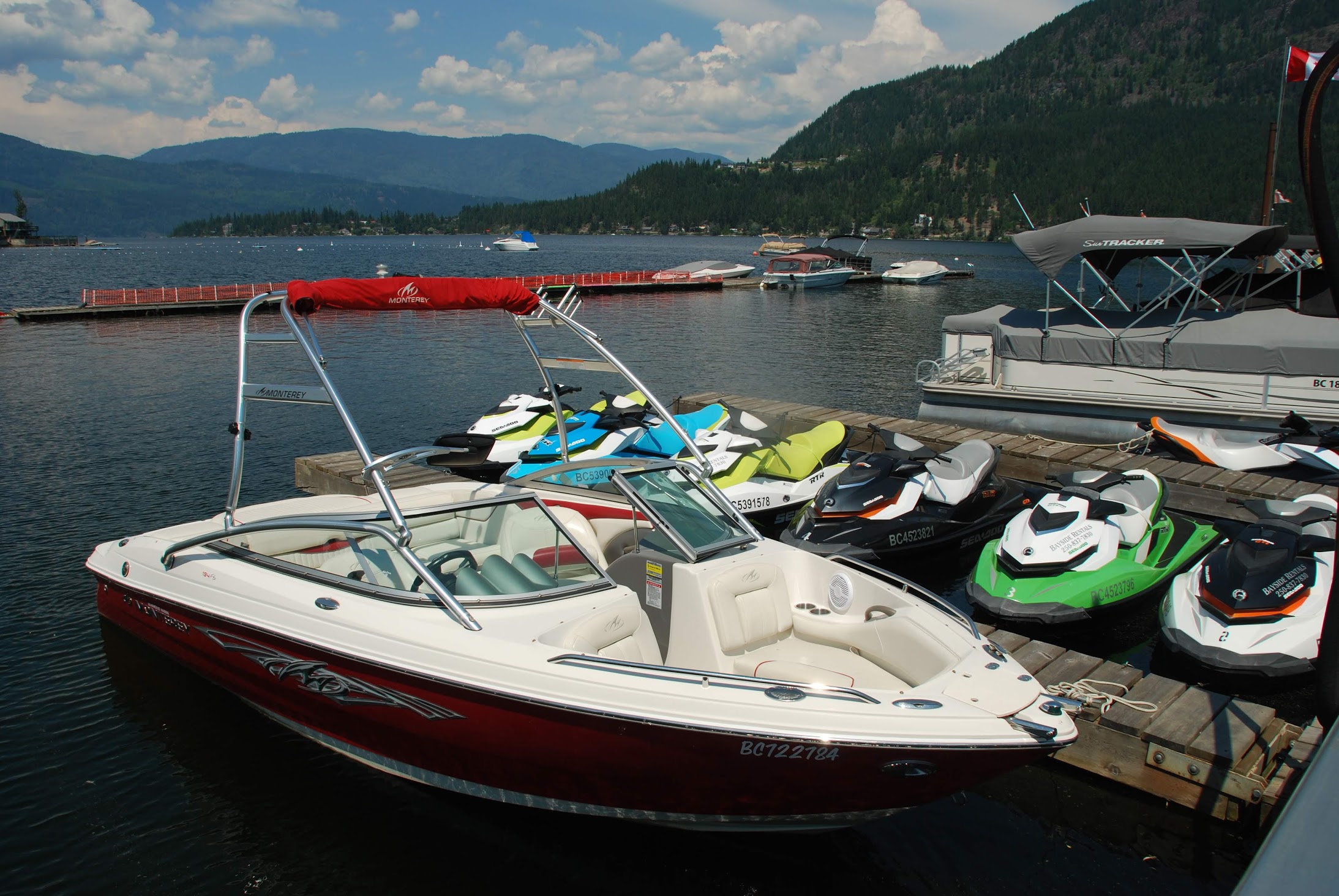 Bay Side Marina & Grill: Bayside Marina & Grill offers boat moorage, boat & Seadoo rentals, winter boat storage, and features a boat launch with parking so you can get out on the water